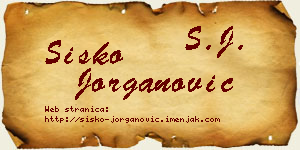 Sisko Jorganović vizit kartica